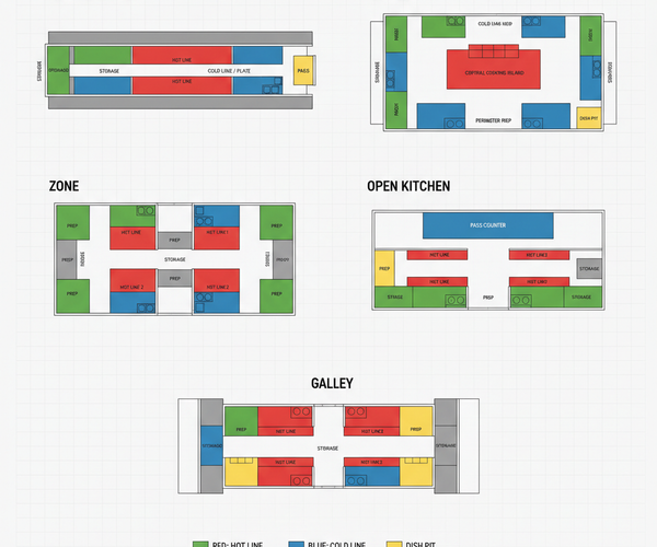 Commercial Kitchen Layout Guide | 5 Layouts – Commercial Kitchen Store