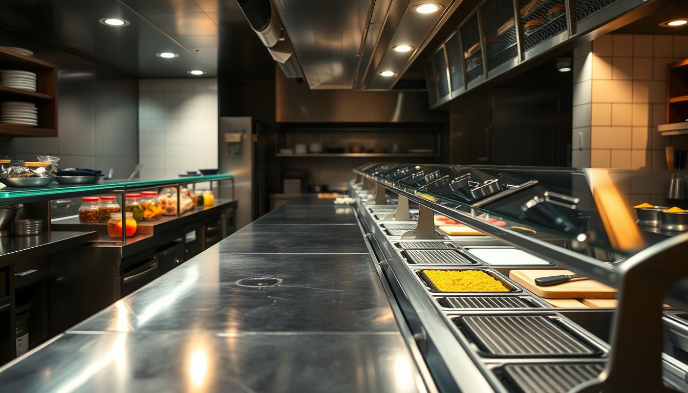 Prep Tables for Faster Mise en Place: Pan Layouts, Cold Rails &amp; NSF Surfaces