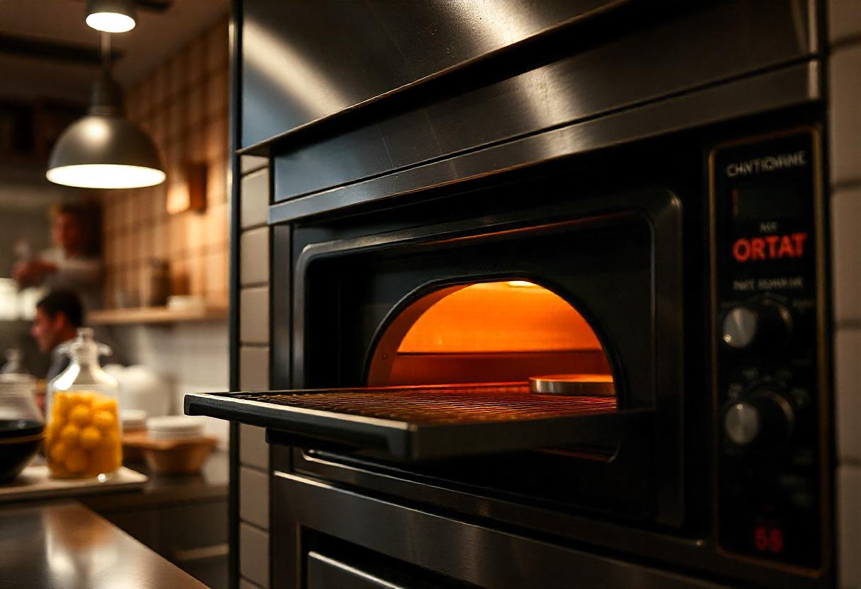 commercial oven in restaurant