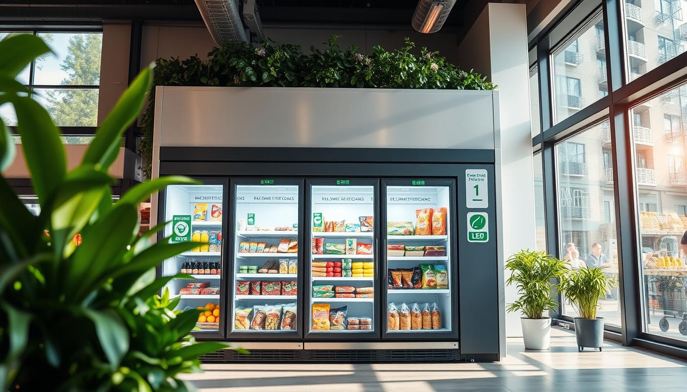 commercial fridge in store