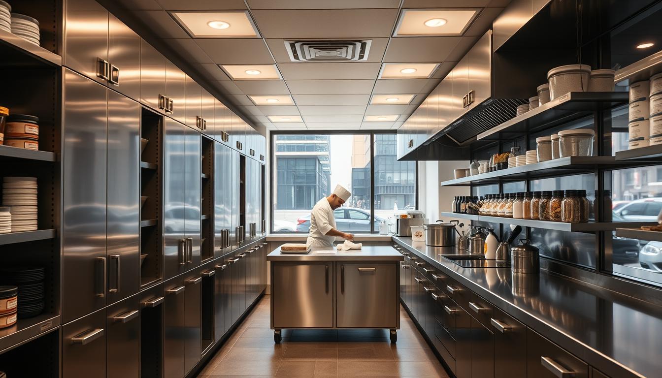 commercial kitchen cabinets storage