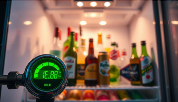 proper temperature settings for commercial drinks fridge