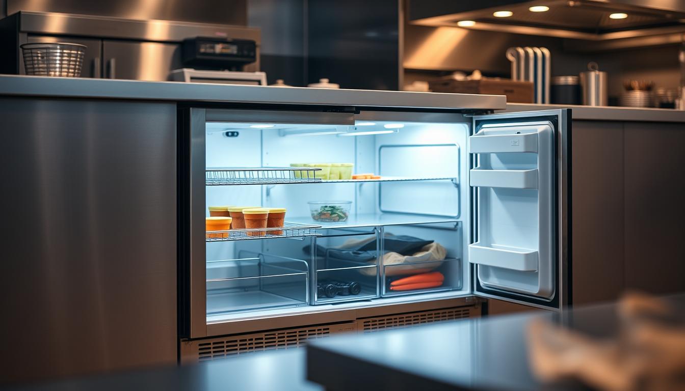 under bench fridge for hospitality