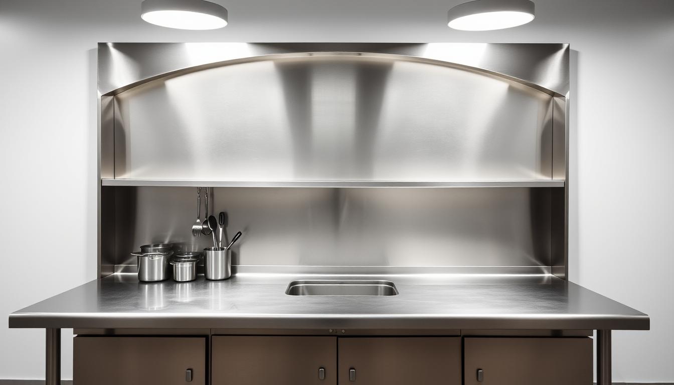 workbench with splashback