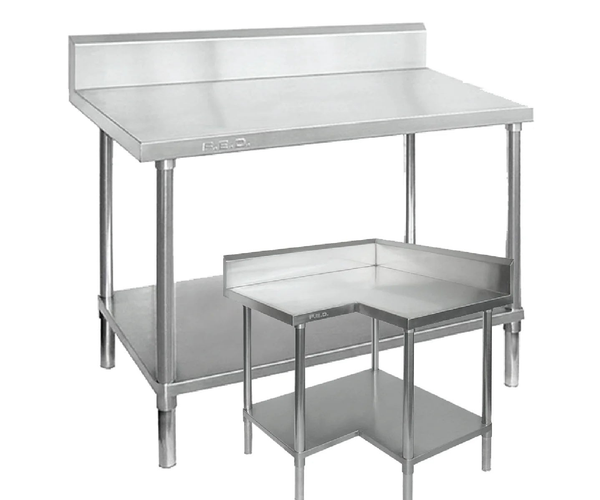 Stainless Steel Blench with Splashback – Commercial Kitchen Store