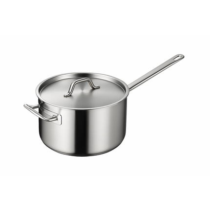 Kitchen Knock Stainless Steel Induction Sauce Pot with Lid 1.4L-12.7L - image 3