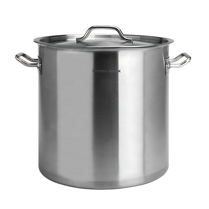 Kitchen Knock Stainless Steel Induction Stock Pot Tall 6L-169L - image 2