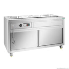 Thermaster PG150FE-XB Premium Wet & Dry Bain Marie Food Display 4x1/1 GN — front three-quarter view