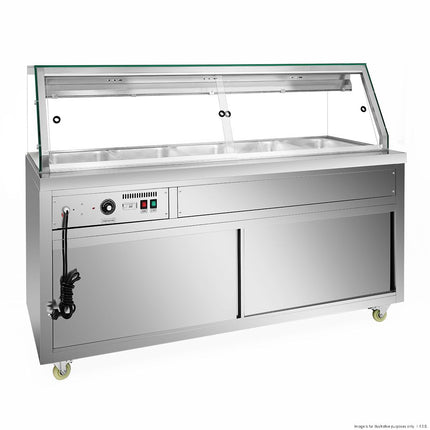 Thermaster PG180FE-XG Hot Bain Marie Display 1800mm — front view