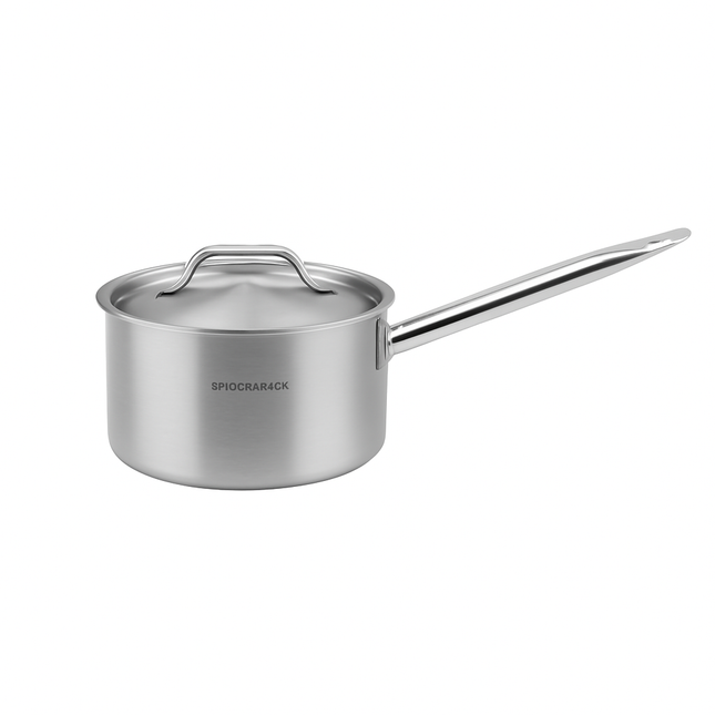 Kitchen Knock Stainless Steel Induction Sauce Pot with Lid 1.4L-12.7L - image 1
