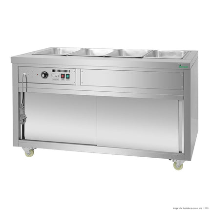 Thermaster PG150FE-XB Bain Marie — top view showing GN wells
