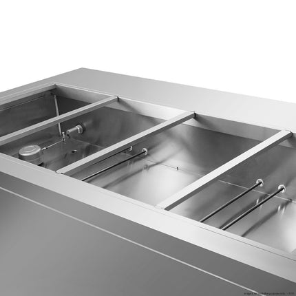 Thermaster PG150FE-XB Bain Marie — accessory and drip tray detail