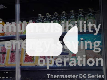 Thermaster DC-125B Open Chiller Display - Interior Shelving View