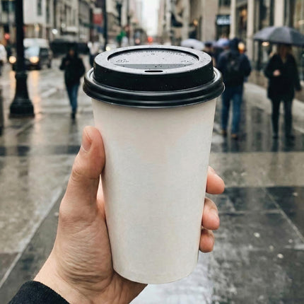 PakMax White Single Wall Hot Paper Cups