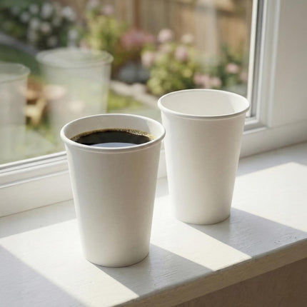 PakMax White Single Wall Hot Paper Cups