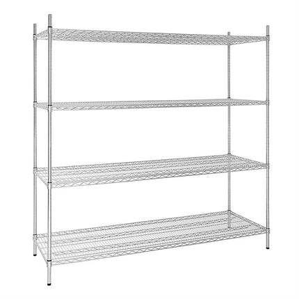 Vogue 4 Tier Wire Tower Unit Shelving Kit 460 or 610mm Depth