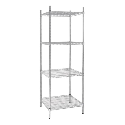 Vogue 4 Tier Wire Tower Unit Shelving Kit 460 or 610mm Depth