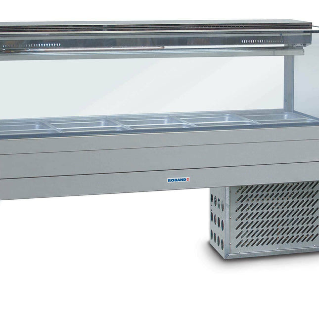 Roband Cold Food Bar and Bain Marie Trolley, 12 pans size
