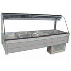 Roband Curved Glass Refrigerated Display Bar 10 pans - Piped and Foamed only (no motor)