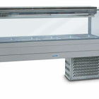 Roband Square Glass Refrigerated Display Bar 10 pans - Piped and Foamed only (no motor)
