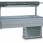 Roband Square Glass Refrigerated Display Bar, 8 pans