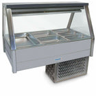 Roband Straight Glass Refrigerated Display Bar, 6 pans