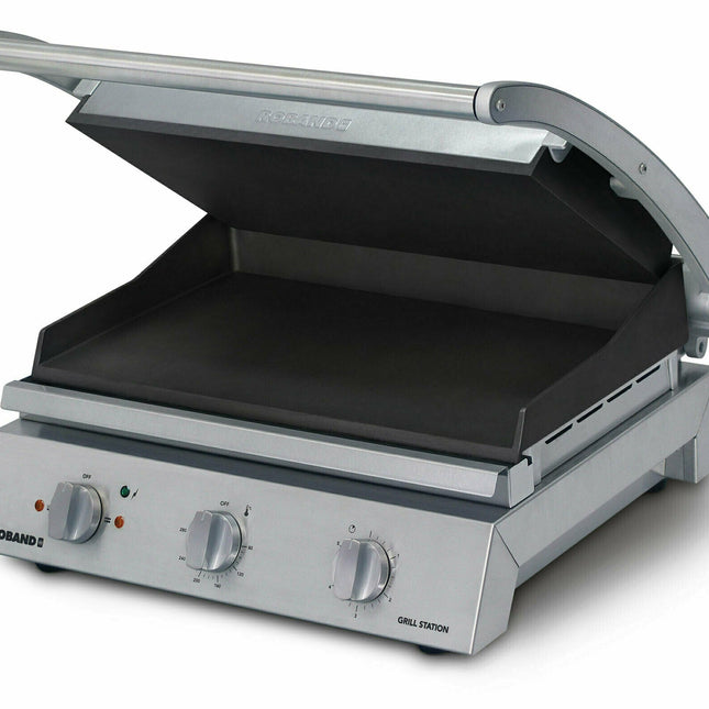 Roband Grill Station 8 slice, non stick with ribbed top plate