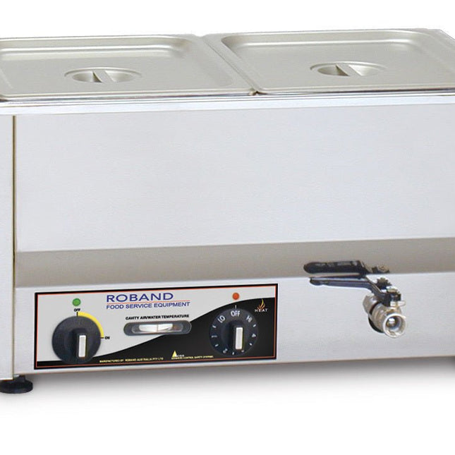 Roband Counter Top Bain Marie 3 x 1/3 size 100mm pans