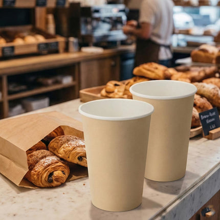 PakMax Kraft Single Wall Hot Paper Cups