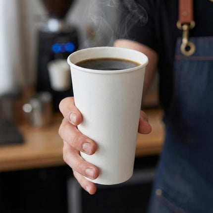 PakMax White Single Wall Hot Paper Cups