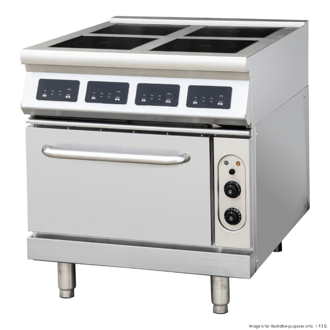 ElectMAX IC9-4B induction range with convection oven — front view