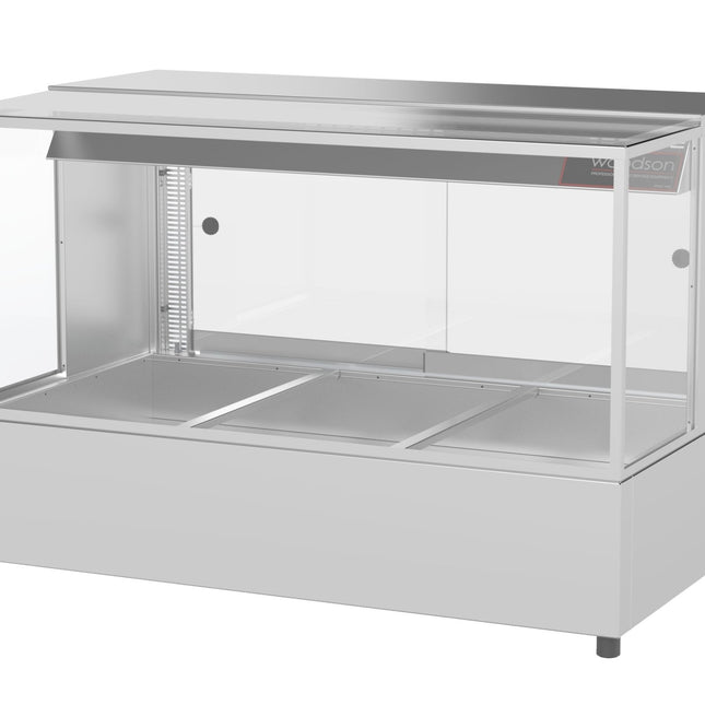 Woodson 3 Module Square Glass Hot Food Display W.HFSQ23