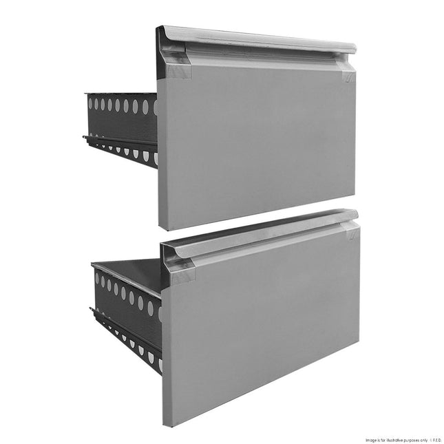 FED-X XUB-2DRAWER refrigeration accessories — front view