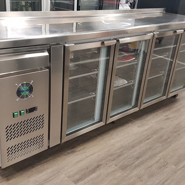 Thermaster CM25G undercounter glass door fridge — view 2