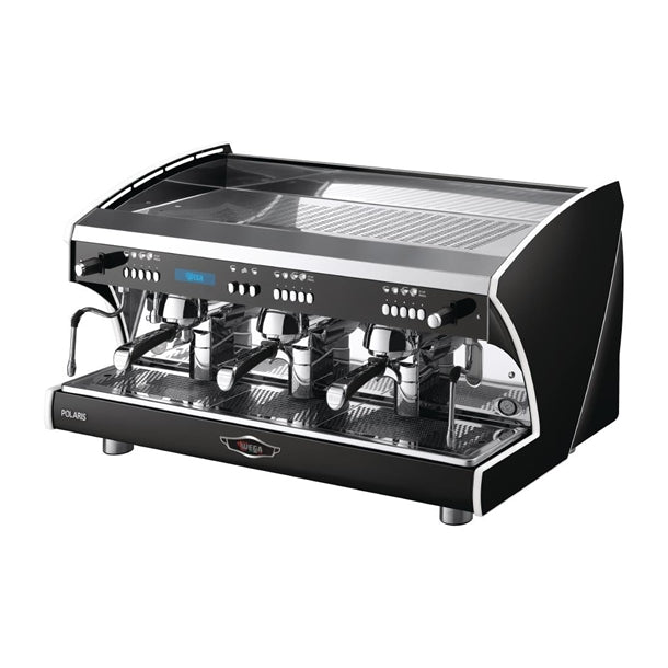 Wega Polaris EVD Tron 3 group commercial espresso machine — front view