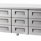 Skipio Underbench Fridge with Nine Drawer SUR18-3D-9