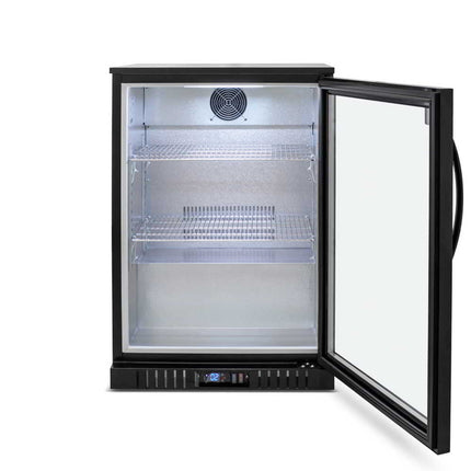 AG Equipment 127L Single Door Bar Fridge Black BEER1