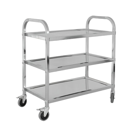 Kitchen Knock Stainless Steel 3 Tier Serving Trolley Small-Large - image 1