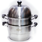 Kitchen Knock Stainless Steel 3 Tier Steam Pot 320mm - image 1
