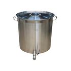 Kitchen Knock Stainless Steel Stock Pot with 40mm Valve 96L-169L - image 1