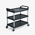 Kitchen Knock 3 Tier Serving Trolley Large Black AF08171 - image 1