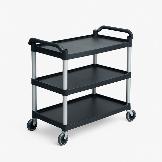 Kitchen Knock 3 Tier Serving Trolley Large Black AF08171 - image 1