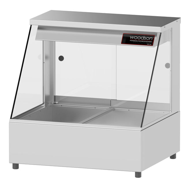 Woodson 2 Module Straight Glass Hot Food Display W.HFS22