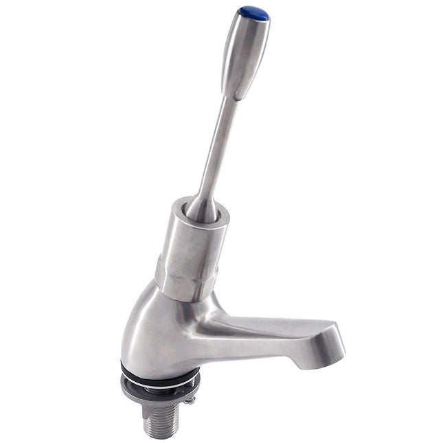 3Monkeez GUARDIAN- Stainless Steel Lever Handle Pillar Tap. Timed Flow
