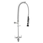 3Monkeez Stainless Steel Dual Hob Mount Pre Rinse Unit - Black Variable Trigger