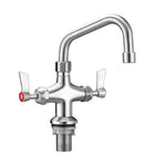 3Monkeez Dual Bench Mount Tap Body with Standard Swivel Spout. 1/2” FI BSP Inlet Hoses