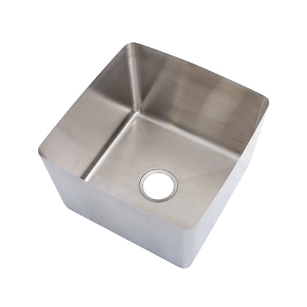 3Monkeez 1.2mm Hand Fabricated Economy Stainless Steel Sink Bowls - 450W x 400D x 250H - 90mm Outlet - HFS20