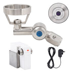 3Monkeez 45 Degree Wall-Mount Sensor Bubbler with Metal Mouthguard - Main Powered - T-3MSS-BUB45SWM