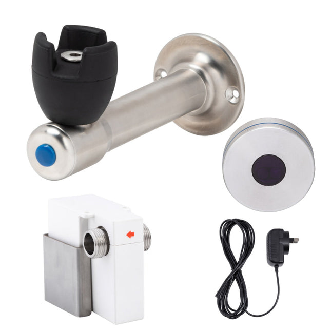 3Monkeez 90 Degree Silicone Mouthguard Bubbler with Hob-Mount Sensor - Main Powered - T-3MSS-BUB90SM