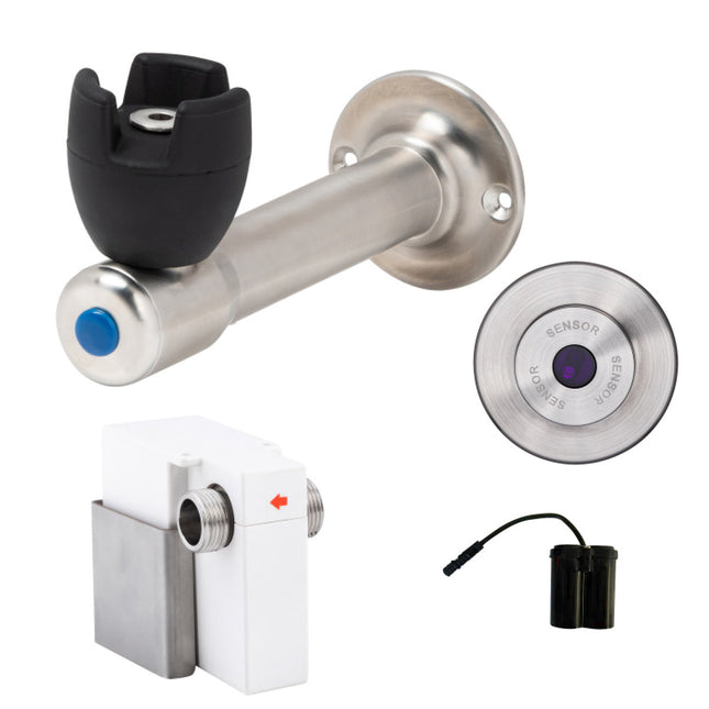 3Monkeez 90 Degree Silicone Mouthguard Bubbler with Wall-Mount Sensor - Battery Operated - T-3MSS-BUB90SWB